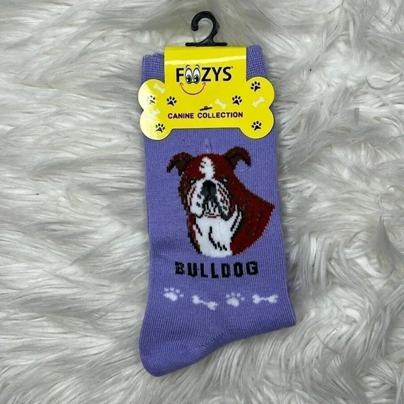Foozys NEW English Bulldog Socks - Picture 1 of 4